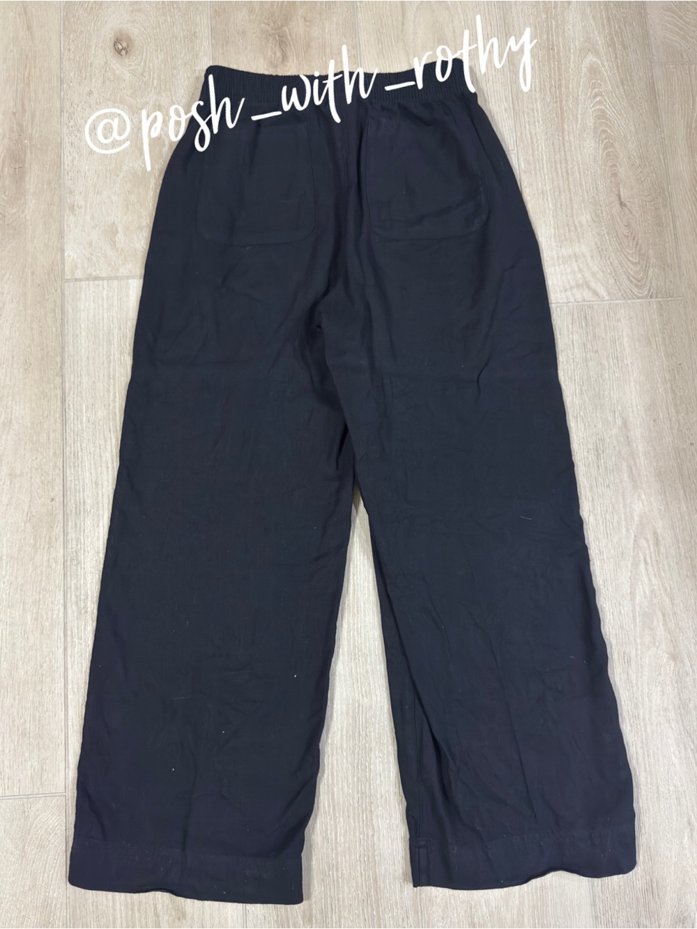 Old Navy High Waisted Linen Blend Super Wide Leg Pants - Picture 8 of 11